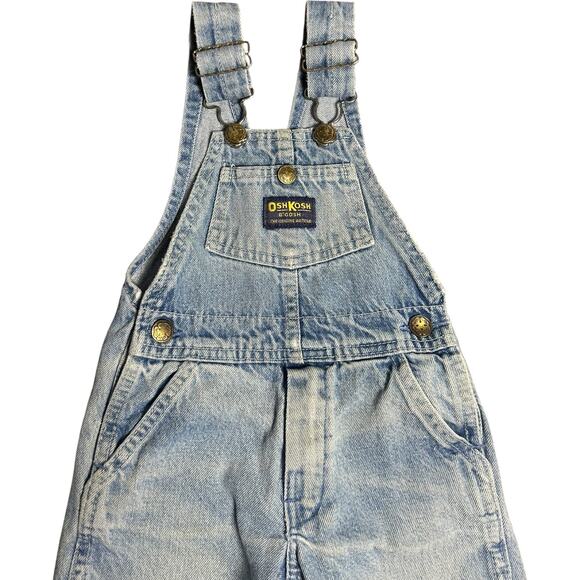 Oshkosh B’Gosh Vintage 90’s Light Denim Overalls - Picture 3 of 10
